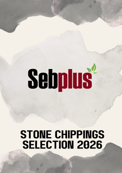Cover of the original Sebplus Stone Chippings Selection 2026 catalogue
